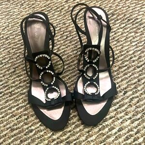 Nine west Rhinestone strappy sandals size 9